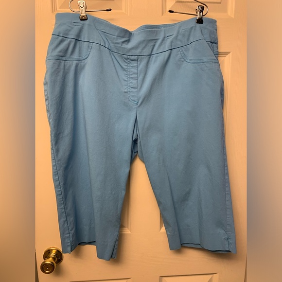 Ruby Rd. Pants - Women’s Ruby Rd Light Blue capris. 22W.